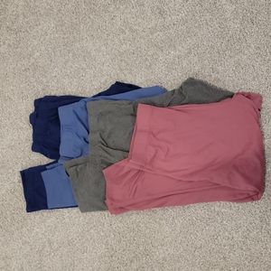 Serra leggings, small medium and large, navy blue, light blue, grey, dusty rose